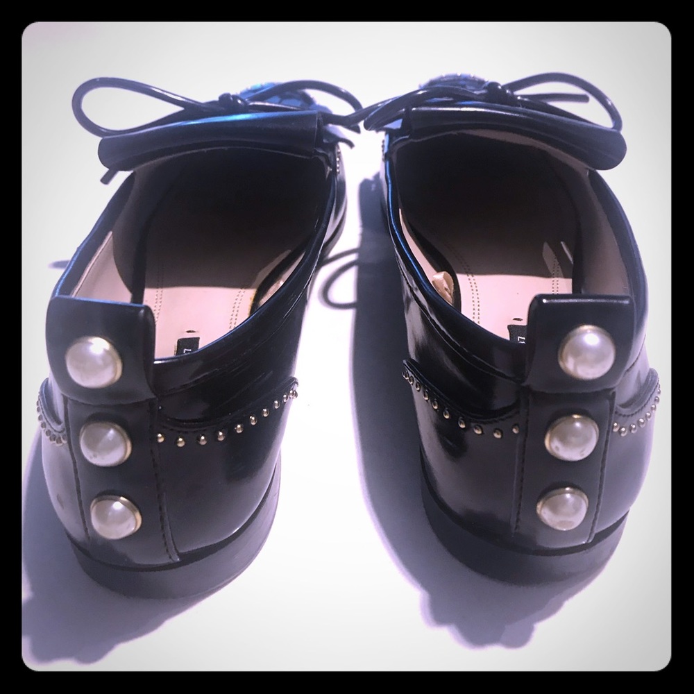 Zara black loafers